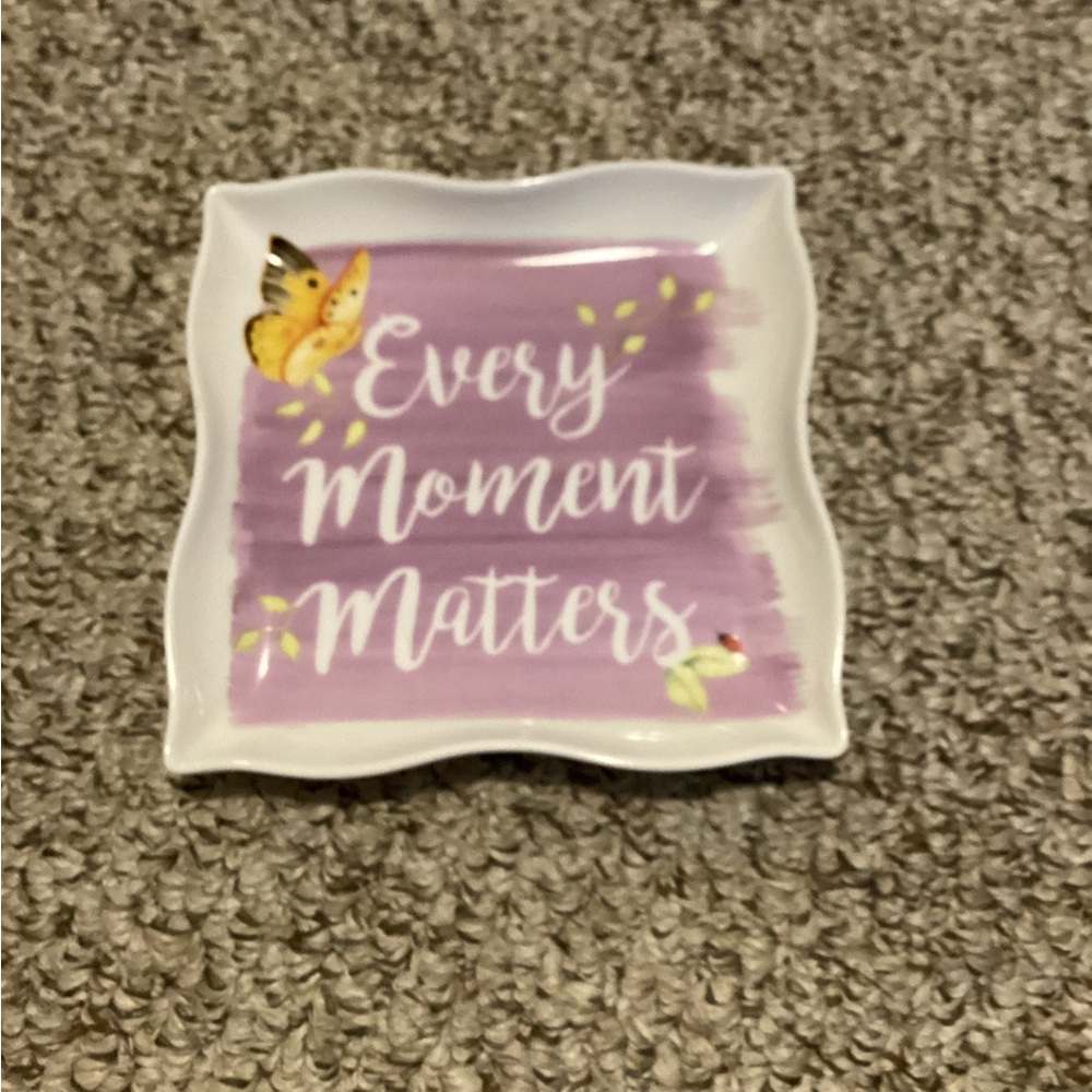 Lenox Square Dish Every Moment Matters Butterfly Meadow Decor